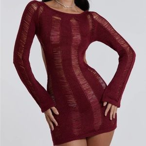 Distressed Mini Dress